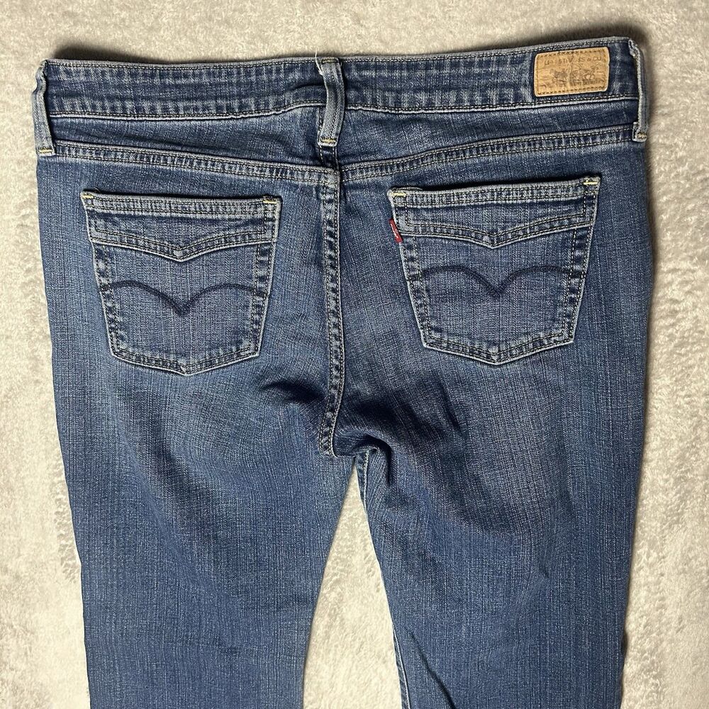 Y2K Women’s Levi’s Low Boot Cut 545 Dark Denim Jeans 2000S Western Size 10  - Picture 11 of 13